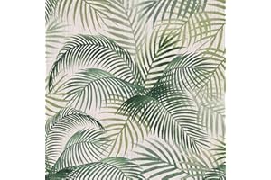 ICYEHAO Carta da Parati Foglie di Palma,44 x 300cm Autoadesiva Foglie di Palma Piante Tropicali Carta da Parati Adesiva Foglie Tropicali Carta da Parati Verde per Mobili Soggiorno Camera da Letto Pareti
