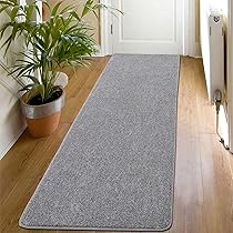 Tappeto Runner Corridoio Shaggy Grigio 60x180cm - Pelo Corto, Antiscivolo, Lavabile - Foto 7
