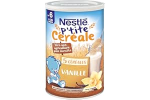 ‎NESTLÉ Nestlé Bébé P'tite Getreide, getrocknet, Vanille – ab 6 Monaten – Box mit 415 g