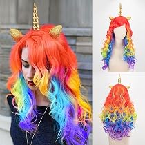 Peluca Vaquera Corta Para Adultos - Pelo Sintético En Verde Y Azul - Perfecta Para Fiestas Temáticas Y Disfraces Salvajes