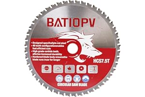 BATIOPV Brzeszczot do piły tarczowej 190 x 30 mm HM brzeszczot do metalu, stali, aluminium i tworzywa sztucznego – precyzyjny brzeszczot z węglika spiekanego kompatybilny z Bosch, Makita, Einhell i