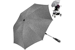 WFEWE Pram Parasol,Pram Umbrella,Pushchair Parasol,50+ UV Buggy Parasol,Silver Cross Paraso for Baby,Buggy Umbrella Universal,Universal Pushchair Parasol for Pram