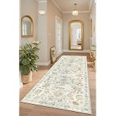 Depoba Delas Chenille Vintage Non-Slip Cotton Base Washable Antibacterial Runner Corridor Carpet 100x300