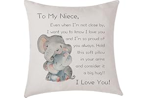 AMZKWY Niece Gifts From Aunt Uncle Cushion Cover Throw Pillow Cover Gift To Niece Birthday (Niece)