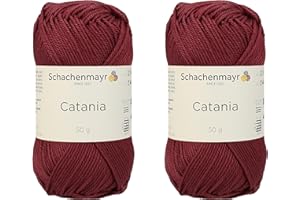 SCHACHENMAYR SINCE 1822 Schachenmayr Catania, Twins burgundrot Hilos Para Tejer A Mano