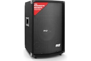 Pyle Enceinte Portable - Système de Haut-Parleurs PA - Système Audio Extérieur - 500 Watts - Enceintes Stéréo Extérieures avec Doubles Tweeters - et Réseau de Filtrage