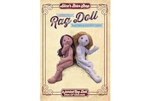 Alice's Bear Shop Button Jointed Rag Doll Pattern & A5 Instruction Booklet - Medium Rag Doll Kit for Kids