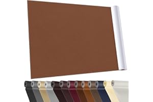 YAFLC Patch de Réparation en Cuir Brun caramel, 40x160cm Patch Cuir Auto-adhésif Rénovation, Patch de Réparation Kit pour Canapé de Siège de Voiture Meubles Vestes Sac