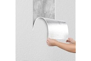 Camiraft Peel and Stick Wall Panels Self-Adhesive White Wallpaper Waterproof Insulating Wall Panels 3mm Thick Contact Paper for Kitchen,Living Room,Bedroom,Ceilings,Cabinets,Brown 50x280CM