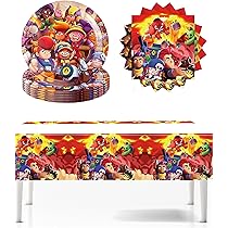 Kit Anniversaire L'Éponge - Ballon, Gâteau Déco, Vaisselle Party, Nappe, Gobelet - Décoration Enfant