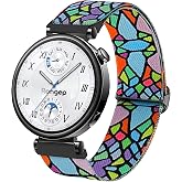 Rongep Bahar Serisi 18mm Esnek Kumaş Kordon Huawei ile Uyumlu GT5 41mm/GT5 Pro 42mm/GT4 41mm i&ccedil;in Terleme Karşıtı Nefes Alabi