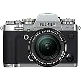 Fujifilm X-T3 Mirrorless Digital Camera, Silver with Fujinon XF18-55mm F2.8-4 R LM Optical Image Stabiliser Lens kit
