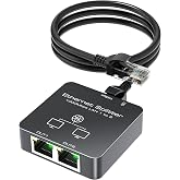 KiWiBiRD Ethernet Switch 2 Ports, 1 to 2 Ethernet Duplicator, 1000Mbps | ethernet splitter 1000Mbps, RJ45 Cat 8/7/6/5e/5, com