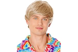 Bristol Novelty BW940 Male Wig 60's Blonde, One Size