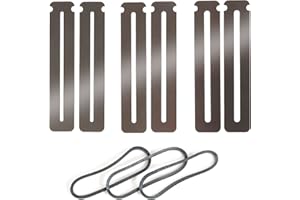 StewMac Lot de 6 protège-touches, pour guitare et la plupart des autres instruments à cordes, compatibles avec toutes les frettes, pour limer et polir les frettes en toute sécurité