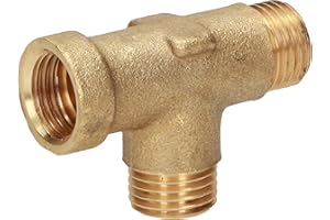 RIAT I Raccord Té égal I laiton I pièce en T I connecteur I BSP I 1 filetage femelle 2 mâle I FMM I 8/13