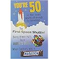 UK Greetings 50th Birthday Card for Him/Her/Friend - Nostalgic Design, 149mm x 229mm