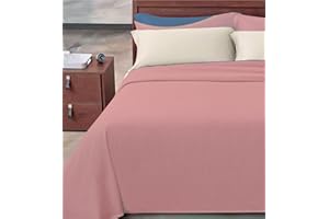 Passione per le tele COPRILETTO IN COTONE TINTA UNITA. Copriletto primavera/estate in piquet di cotone tinta unita millerighe leggero traspirante 8 colori disponibili (singolo, cipria)