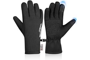 ATERCEL 3-M - Guantes de invierno para hombre y mujer, para pantalla táctil, con forro polar, guantes térmicos, guantes de punto para deportes al aire libre, senderismo, correr, ciclismo