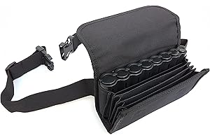 CLAIRE-FONCET Sacoche Banane Serveur en Toile Tissu polyester, Avec Monnayeur Distributeur 8 Pièces d'Euros, Fermeture par Aimants, idéale Serveur, Serveuse, Bar, Brasserie, Pub, Restaurant