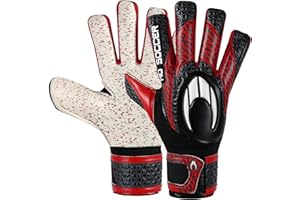 HO Soccer Initial Arena NG Red Guantes de Portero, Unisex, Negro/Rojo
