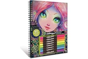 NEBULOUS STARS Nebulous Star NS11111 Colouring Book, 9 Piece Set,Black