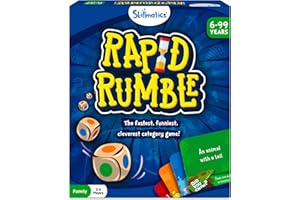 Skillmatics Rapid Rumble - Fast-Paced Board Game for Kids, Teens & Adults, Fun for Family Game Night & Educational Toy, Quick-Thinking Card Game, Gift for Ages 6, 7, 8, 9 & Up