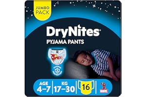 Huggies Dry Nites Culotte Garçon 4-7 ans (17-30 kg)