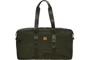 Bric's Borsone X-Collection Pieghevole 2in1 in Nylon, Borsa da Viaggio Leggera e Robusta, Trousse o Mini Bag, Tracolla Removibile, Dimensioni 55x32x20 cm