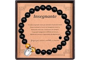 BOCHOI Bracciale Insegnanti Regali per gli Maestra della Scuola Bracciale Insegnanti Festa degli Insegnanti Regalo Maestra Fine Anno Premi di Fine Anno