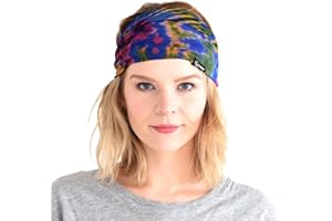 CHARM Casualbox Tie-Dye Headband Bandana Boho Hippie Retro Flower psychedelic 60's C