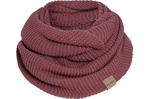 KNIT FACTORY - Jamie Loop Schal - Gestrickter Schlauchschal - Herbst & Winter Essentials - Zeitloses Mode-Accessoire - Für Damen und Herren - Strickschal mit Wolle