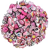 60 Pieces Croc Pin Random PVC Shoe Charms Accessories Pins for Crocs Shoes Ornaments for Adults Girls