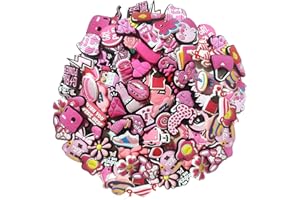 ERIOSCAR 60 Pièces Pins pour Crocs, Bijoux de Chaussures, jibbitz Crocs PVC, pour Décoration De Chaussures Mignonnes Sabots Pour Bricolage, Filles, Charme