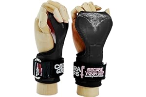 GRIP POWER PADS Cobra Grips Fit Guanti per Sollevamento Pesi, Cinghie Resistenti, Alternativa ai Ganci, per Stacchi da Terra con Supporto Imbottito in Neoprene Regolabile