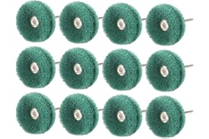 JIUNENG Roues de Polissage Abrasif 40Pcs 38mm 150 Grain Récurer Tête meulage Pour Dremel Outil rotatif