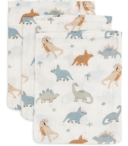 Little Dutch Baby Waschlappen 2er Set - Bio-Baumwolle Mit Hasenmotiv, 21x14cm