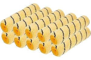 HARDY WORKING TOOLS 10 Stk. Farbwalze-Set 25 cm, Malerwalze Hardstar, 13 mm, Malerrolle Ø 48 mm mit Bezug aus Polyester, Farbrollen-Set mit Duo-System, Wandfarbwalzeset