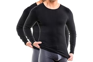 HERMKO 3640 2-pak męska koszulka z długim rękawem (inne kolory) ze 100% bawełny ekologicznej