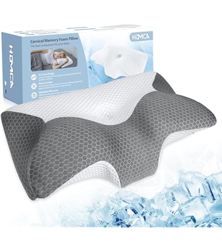 Promo Oreiller Orthopédique à Mémoire De Forme Purform 60x40cm Oreiller Ergonomique Gel 1790796