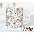NH10 DESIGNS Beautiful Theme Pattern Printed Coffee Mug Tea Cups (350ml) - for Girls, Boys, Family, Friends, Birthday Gift, Diwali Gift, Return Gift, (Microwave Safe Ceramic Tea/Coffee Mug) - HCWM 19
