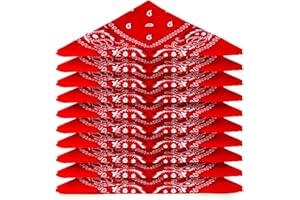 Karl Loven Lot de bandana 100% Coton paisley foulard fichu bandanas 25 couleurs au choix - Lot 5/10 / 20