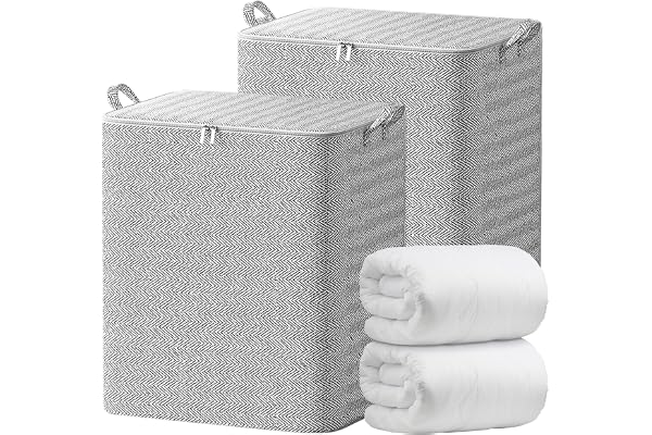 Garderobsorganisatörer och förvaring, förvaringskorgar med lock, organisation och förvaring, klädförvaring, filtförvaring (150 L)