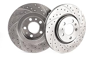 V-MAXZONE PARTS Dischi freno sportivi ventilati anteriori compatibili con HONDA CIVIC VII EU EP EV ES EM2 1999 2000 2001 2002 2003 2004 2005 2006-1808GT diametro 262mm fori 4