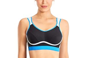 SYROKAN Donna Reggiseno Sportivo Massimo Supporto Senza Ferretto