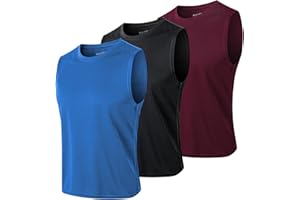 MEETYOO Canotte Uomo, Maglie Senza Maniche Palestra T Shirt Sportiva per Corsa Ciclismo Fitness Vest