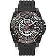 Bulova Men's Icon 3-Hand Calendar Watch with Black Polyurethane Strap, Precisionist, Luminous Markers, 300M WR