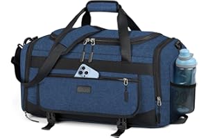 IGOLUMON Torba sportowa, torba podróżna dla kobiet i mężczyzn, 40 l, 55 l, duża torba sportowa z kieszenią na buty i kieszenią na mokre buty, torba treningowa, torba treningowa, torba sportowa, bagaż