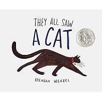 They All Saw A Cat (Cat Books for Kids, Beginning Reading Books