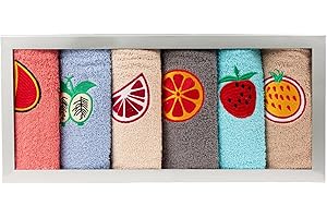 BOSKIMO Strofinacci Cucina Cotone Premium – Set da 6 Canovacci Assorbenti in Spugna e Microfibra – Asciugapiatti di Alta Qualità – Prodotto in Portogallo